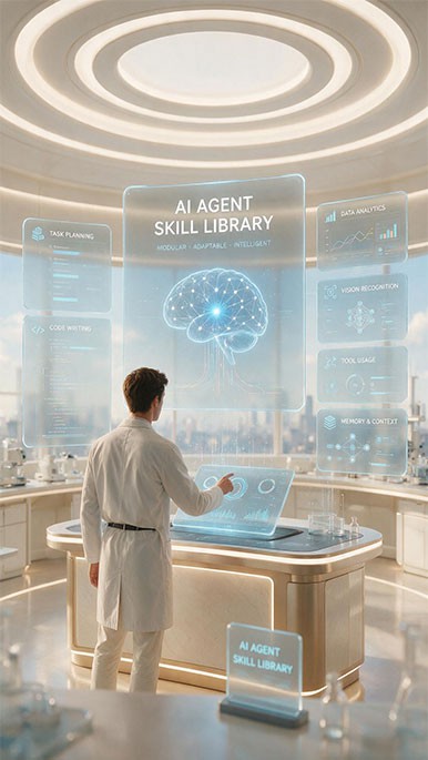 The skill market features 60+plug-and-play Skills